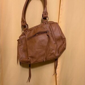 Elegant Brown Leather Handbag